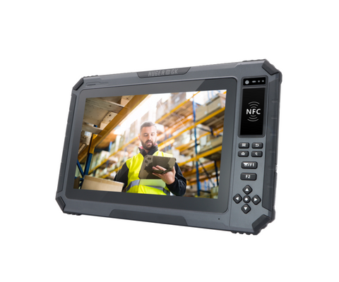 HUGEROCK R101 10.1\" Android Industrial Rugged Tablet PC IP65 Waterproof Shockproof 1000 nit NFC 2D Barcode Scanner USB Camera