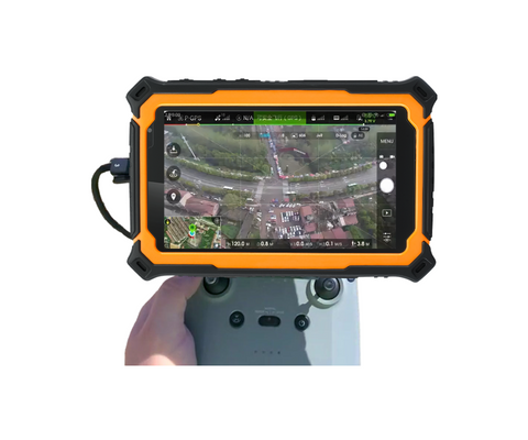 HUGEROCK X71 drone industrial tablet 7 inch android waterproof ruggedized handheld computer 4g lte sunlight readable