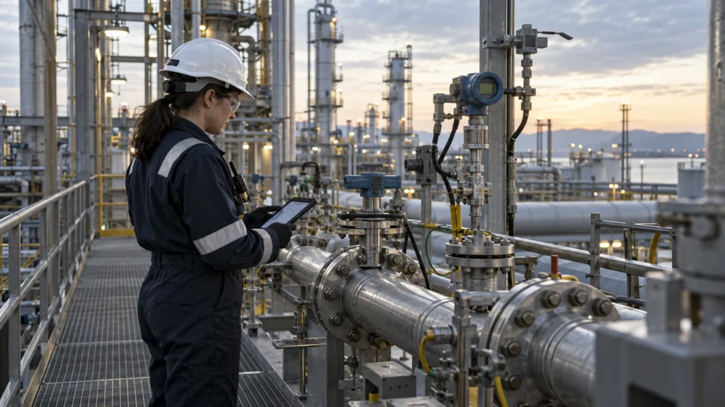 Oilfield assets & hazardous-area IoT — application illustration