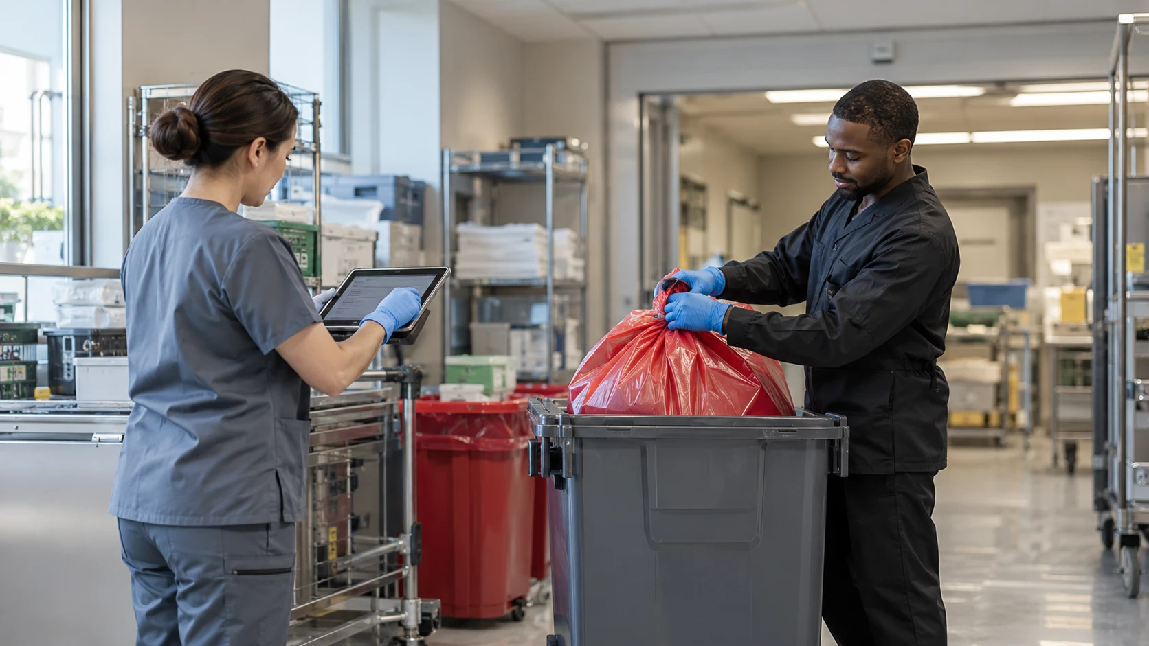 Healthcare waste handover & tracking