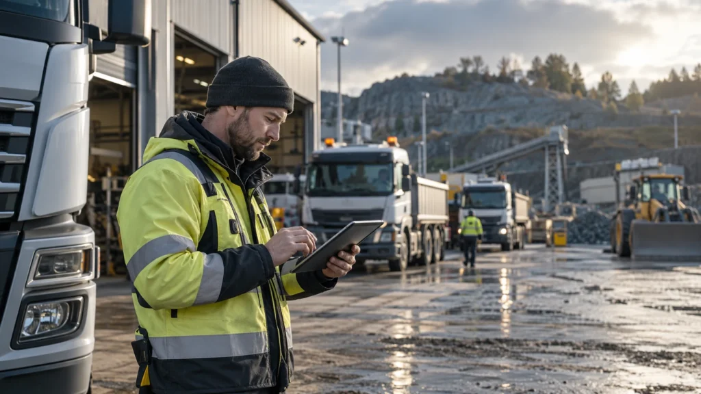 Fleet dispatch & vehicle management — application illustration